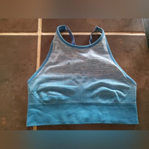 Double-layered crop top/sports bra. Like new. - Picture 1 of 5